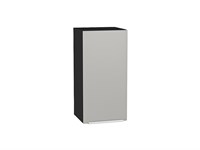 Шкаф верхний с 1-ой дверцей Фьюжн Graphite, Silky Light Grey, 720, 350 В*Ш*Г 716*350*320, фасад МДФ  Silky Light Grey, корпус  Graphite ms2510VVT_66599