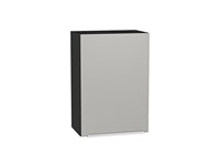 Шкаф верхний с 1-ой дверцей Фьюжн Graphite, Silky Light Grey, 720, 500 В*Ш*Г 716*500*320, фасад МДФ  Silky Light Grey, корпус  Graphite ms2510VVT_66602