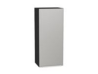 Шкаф верхний с 1-ой дверцей Фьюжн Graphite, Silky Light Grey, 920, 400 В*Ш*Г 920*400*320, фасад МДФ  Silky Light Grey, корпус  Graphite ms2510VVT_66606