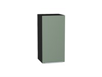 Шкаф верхний с 1-ой дверцей Фьюжн Graphite, Silky Mint, 720, 350 В*Ш*Г 716*350*320, фасад МДФ  Silky Mint, корпус  Graphite ms2510VVT_65106