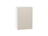 Шкаф верхний с 1-ой дверцей Фьюжн Белый, Cream Silk, 720, 500 В*Ш*Г 716*500*320, фасад МДФ  Cream Silk, корпус  Белый ms2510VVT_71895
