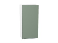 Шкаф верхний с 1-ой дверцей Фьюжн Белый, Silky Mint, 920, 400 В*Ш*Г 920*400*320, фасад МДФ  Silky Mint, корпус  Белый ms2510VVT_52004