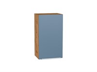 Шкаф верхний с 1-ой дверцей Фьюжн Дуб Вотан, Silky Blue, 720, 400 В*Ш*Г 716*400*320, фасад МДФ  Silky Blue, корпус  Дуб Вотан ms2510VVT_60780