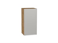 Шкаф верхний с 1-ой дверцей Фьюжн Дуб Вотан, Silky Light Grey, 720, 350 В*Ш*Г 716*350*320, фасад МДФ  Silky Light Grey, корпус  Дуб Вотан ms2510VVT_66587