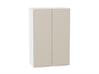 Шкаф верхний с 2-мя дверцами Фьюжн Белый, Cream Silk, 920, 600 В*Ш*Г 920*600*320, фасад МДФ  Cream Silk, корпус  Белый ms2510VVT_71905