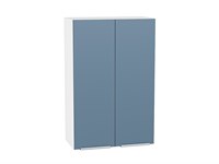 Шкаф верхний с 2-мя дверцами Фьюжн Белый, Silky Blue, 920, 600 В*Ш*Г 920*600*320, фасад МДФ  Silky Blue, корпус  Белый ms2510VVT_52062