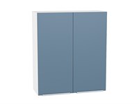 Шкаф верхний с 2-мя дверцами Фьюжн Белый, Silky Blue, 920, 800 В*Ш*Г 920*800*320, фасад МДФ  Silky Blue, корпус  Белый ms2510VVT_52063