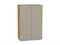 Шкаф верхний с 2-мя дверцами Фьюжн Дуб Вотан, Silky Grey, 920, 600 В*Ш*Г 920*600*320, фасад МДФ  Silky Grey, корпус  Дуб Вотан ms2510VVT_60819