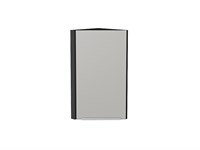 Шкаф верхний торцевой Фьюжн Graphite, Silky Light Grey, 720 В*Ш*Г 716*300*306, фасад МДФ  Silky Light Grey, корпус  Graphite ms2510VVT_66627