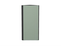 Шкаф верхний торцевой Фьюжн Graphite, Silky Mint, 920 В*Ш*Г 920*300*306, фасад МДФ  Silky Mint, корпус  Graphite ms2510VVT_52081