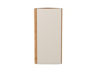 Шкаф верхний торцевой Фьюжн Дуб Вотан, Cream Silk, 920 В*Ш*Г 920*300*306, фасад МДФ  Cream Silk, корпус  Дуб Вотан ms2510VVT_71944