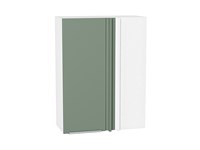 Шкаф верхний прямой угловой Фьюжн Белый, Silky Mint, 920 В*Ш*Г 920*700*345, фасад МДФ  Silky Mint, корпус  Белый ms2510VVT_60145