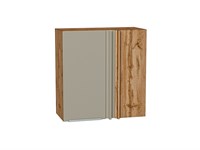 Шкаф верхний прямой угловой Фьюжн Дуб Вотан, Silky Grey, 720 В*Ш*Г 716*700*345, фасад МДФ  Silky Grey, корпус  Дуб Вотан ms2510VVT_60684