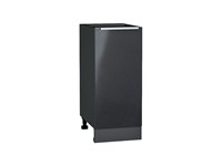 Шкаф нижний с 1-ой дверцей Фьюжн Graphite, Anthracite, 350 В*Ш*Г 816*350*480, фасад МДФ  Anthracite, корпус  Graphite ms2510VVT_65146
