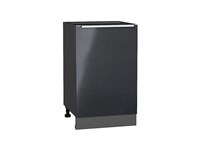 Шкаф нижний с 1-ой дверцей Фьюжн Graphite, Anthracite, 500 В*Ш*Г 816*500*480, фасад МДФ  Anthracite, корпус  Graphite ms2510VVT_39733