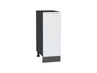 Шкаф нижний с 1-ой дверцей Фьюжн Graphite, Silky White, 300 В*Ш*Г 816*300*480, фасад МДФ  Silky White, корпус  Graphite ms2510VVT_52151