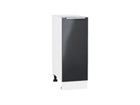 Шкаф нижний с 1-ой дверцей Фьюжн Белый, Anthracite, 300 В*Ш*Г 816*300*480, фасад МДФ  Anthracite, корпус  Белый ms2510VVT_36807