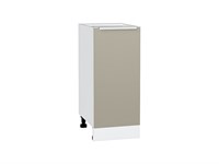 Шкаф нижний с 1-ой дверцей Фьюжн Белый, Silky Grey, 350 В*Ш*Г 816*350*480, фасад МДФ  Silky Grey, корпус  Белый ms2510VVT_65132