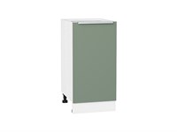 Шкаф нижний с 1-ой дверцей Фьюжн Белый, Silky Mint, 400 В*Ш*Г 816*400*480, фасад МДФ  Silky Mint, корпус  Белый ms2510VVT_52174