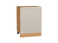 Шкаф нижний с 1-ой дверцей Фьюжн Дуб Вотан, Cream Silk, 600 В*Ш*Г 816*600*480, фасад МДФ  Cream Silk, корпус  Дуб Вотан ms2510VVT_71993