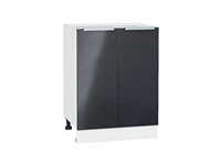 Шкаф нижний с 2-мя дверцами Фьюжн Белый, Anthracite, 600 В*Ш*Г 816*600*480, фасад МДФ  Anthracite, корпус  Белый ms2510VVT_36843