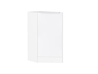 Шкаф нижний торцевой Фьюжн Белый, Silky White В*Ш*Г 816*296*554, фасад МДФ  Silky White, корпус  Белый ms2510VVT_52263