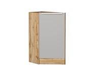 Шкаф нижний торцевой Фьюжн Дуб Вотан, Silky Light Grey В*Ш*Г 816*296*554, фасад МДФ  Silky Light Grey, корпус  Дуб Вотан ms2510VVT_66705