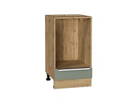 Шкаф нижний под духовку Фьюжн Дуб Вотан, Silky Mint, 450 В*Ш*Г 816*450*476, фасад МДФ  Silky Mint, корпус  Дуб Вотан ms2510VVT_67083