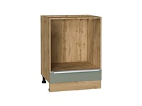 Шкаф нижний под духовку Фьюжн Дуб Вотан, Silky Mint, 600 В*Ш*Г 816*600*476, фасад МДФ  Silky Mint, корпус  Дуб Вотан ms2510VVT_60933