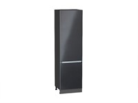 Шкаф пенал с 2-мя дверцами Фьюжн Graphite, Anthracite, 2140, 600 В*Ш*Г 2132*600*576, фасад МДФ  Anthracite, корпус  Graphite ms2510VVT_45118