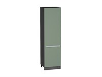 Шкаф пенал с 2-мя дверцами Фьюжн Graphite, Silky Mint, 2140, 600 В*Ш*Г 2132*600*576, фасад МДФ  Silky Mint, корпус  Graphite ms2510VVT_52342