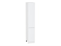 Шкаф пенал с 2-мя дверцами Фьюжн Белый, Silky White, 2340, 400 В*Ш*Г 2336*400*576, фасад МДФ  Silky White, корпус  Белый ms2510VVT_52328