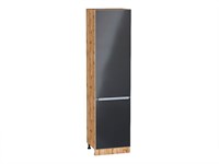 Шкаф пенал с 2-мя дверцами Фьюжн Дуб Вотан, Anthracite, 2340, 600 В*Ш*Г 2336*600*576, фасад МДФ  Anthracite, корпус  Дуб Вотан ms2510VVT_60721