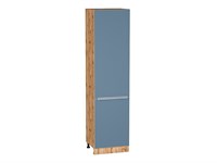 Шкаф пенал с 2-мя дверцами Фьюжн Дуб Вотан, Silky Blue, 2340, 600 В*Ш*Г 2336*600*576, фасад МДФ  Silky Blue, корпус  Дуб Вотан ms2510VVT_60713