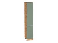 Шкаф пенал с 2-мя дверцами Фьюжн Дуб Вотан, Silky Mint, 2340, 400 В*Ш*Г 2336*400*576, фасад МДФ  Silky Mint, корпус  Дуб Вотан ms2510VVT_60708