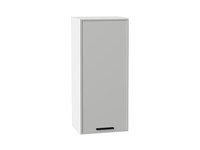 Шкаф верхний с 1-ой дверцей Фрейм Белый, Grey Silk, 920, 400 В*Ш*Г 920*400*324, фасад МДФ  Grey Silk, корпус  Белый ms2510VVT_68923