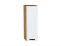 Шкаф верхний с 1-ой дверцей Фрейм Дуб Вотан, White Silk, 920, 300 В*Ш*Г 920*300*324, фасад МДФ  White Silk, корпус  Дуб Вотан ms2510VVT_66878