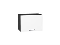 Шкаф верхний горизонтальный Флэт Graphite, White In 2S, 360, 500 В*Ш*Г 358*500*318, фасад ЛДСП  White In 2S, корпус  Graphite ms2510VVT_55633