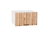 Шкаф верхний горизонтальный глубокий Флэт Белый, Wotan Oak 2S, 600 В*Ш*Г 358*600*574, фасад ЛДСП  Wotan Oak 2S, корпус  Белый ms2510VVT_52559
