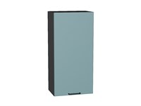 Шкаф верхний с 1-ой дверцей Флэт Graphite, Grey-green In 2S, 920, 450 В*Ш*Г 920*450*318, фасад ЛДСП  Grey-green In 2S, корпус  Graphite ms2510VVT_56913