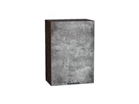 Шкаф верхний с 1-ой дверцей Флэт Graphite, Temple Stone 2S, 720, 500 В*Ш*Г 716*500*318, фасад ЛДСП  Temple Stone 2S, корпус  Graphite ms2510VVT_52629