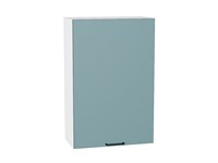 Шкаф верхний с 1-ой дверцей Флэт Белый, Grey-green In 2S, 920, 600 В*Ш*Г 920*600*318, фасад ЛДСП  Grey-green In 2S, корпус  Белый ms2510VVT_56904