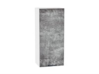 Шкаф верхний с 1-ой дверцей Флэт Белый, Temple Stone 2S, 920, 400 В*Ш*Г 920*400*318, фасад ЛДСП  Temple Stone 2S, корпус  Белый ms2510VVT_52622