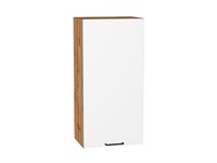 Шкаф верхний с 1-ой дверцей Флэт Дуб Вотан, White In 2S, 920, 450 В*Ш*Г 920*450*318, фасад ЛДСП  White In 2S, корпус  Дуб Вотан ms2510VVT_62419