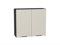 Шкаф верхний с 2-мя дверцами Флэт Graphite, Cashmere In 2S, 720, 800 В*Ш*Г 716*800*318, фасад ЛДСП  Cashmere In 2S, корпус  Graphite ms2510VVT_55778
