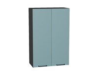 Шкаф верхний с 2-мя дверцами Флэт Graphite, Grey-green In 2S, 920, 600 В*Ш*Г 920*600*318, фасад ЛДСП  Grey-green In 2S, корпус  Graphite ms2510VVT_56922