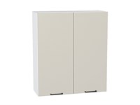 Шкаф верхний с 2-мя дверцами Флэт Белый, Cashmere In 2S, 920, 800 В*Ш*Г 920*800*318, фасад ЛДСП  Cashmere In 2S, корпус  Белый ms2510VVT_55776