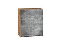 Шкаф верхний с 2-мя дверцами Флэт Дуб Вотан, Temple Stone 2S, 720, 600 В*Ш*Г 716*600*318, фасад ЛДСП  Temple Stone 2S, корпус  Дуб Вотан ms2510VVT_62467