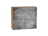 Шкаф верхний с 2-мя дверцами Флэт Дуб Вотан, Temple Stone 2S, 720, 800 В*Ш*Г 716*800*318, фасад ЛДСП  Temple Stone 2S, корпус  Дуб Вотан ms2510VVT_62481