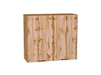 Шкаф верхний с 2-мя дверцами Флэт Дуб Вотан, Wotan Oak 2S, 720, 800 В*Ш*Г 716*800*318, фасад ЛДСП  Wotan Oak 2S, корпус  Дуб Вотан ms2510VVT_62478